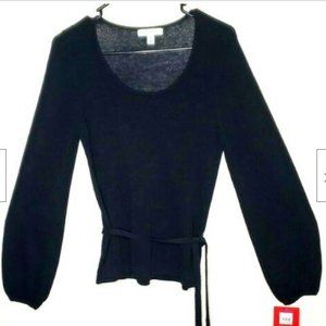 Isaac Mitzrahi Top Tunic Black NWT Scoop Neck S